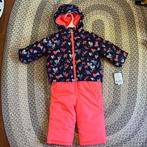 Baby Girls Snowsuit Set